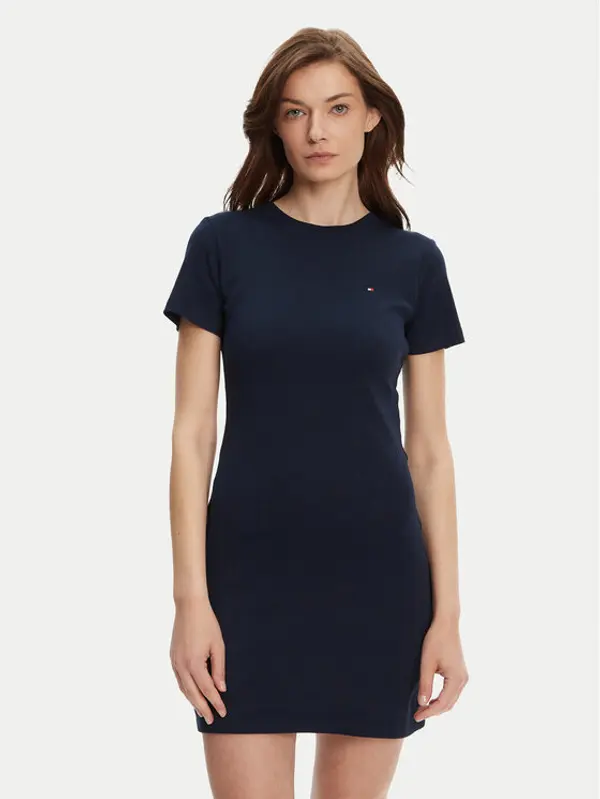 Tommy Hilfiger Tommy Hilfiger Haljina za svaki dan New Cody WW0WW42721 Tamnoplava Slim Fit