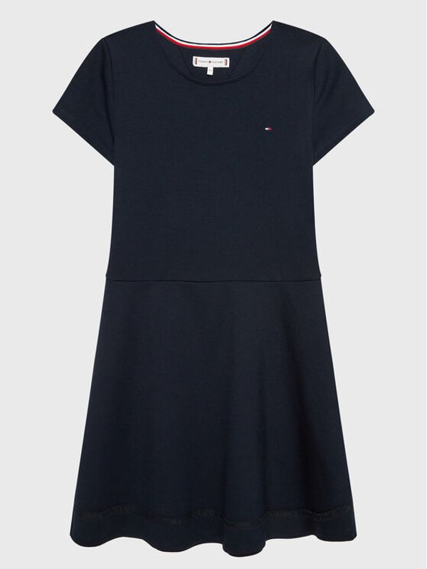 Tommy Hilfiger Tommy Hilfiger Haljina za svaki dan Punto Skater KG0KG07022 M Tamnoplava Regular Fit