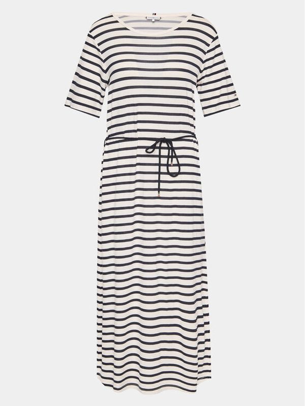 Tommy Hilfiger Tommy Hilfiger Haljina za svaki dan WW0WW37837 Bijela Regular Fit