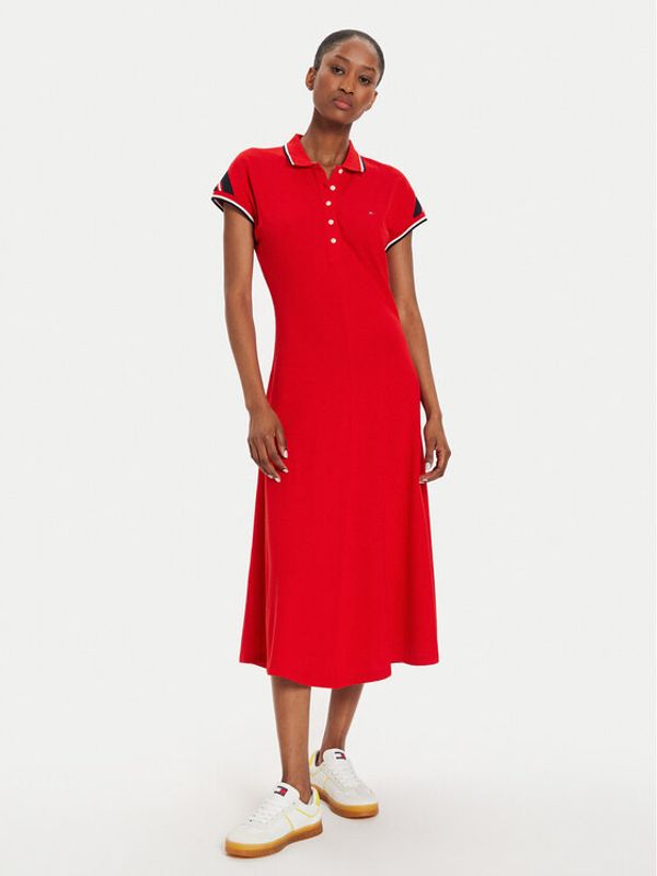 Tommy Hilfiger Tommy Hilfiger Haljina za svaki dan WW0WW41269 Crvena Regular Fit