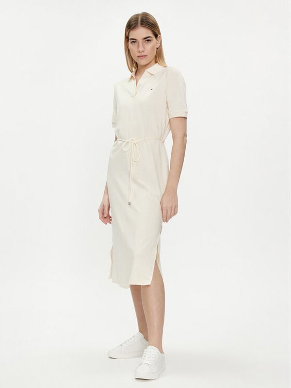 Tommy Hilfiger Tommy Hilfiger Haljina za svaki dan WW0WW41278 Écru Regular Fit
