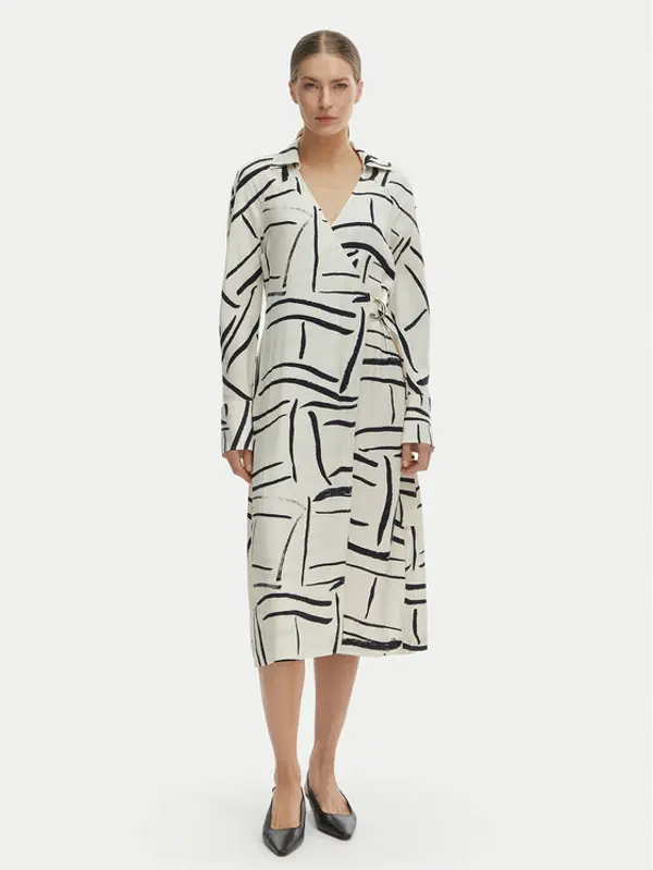 Tommy Hilfiger Tommy Hilfiger Haljina za svaki dan WW0WW48934 Bijela Relaxed Fit