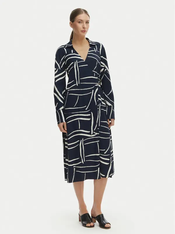 Tommy Hilfiger Tommy Hilfiger Haljina za svaki dan WW0WW48934 Tamnoplava Relaxed Fit