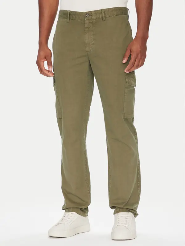 Tommy Hilfiger Tommy Hilfiger Hlače Denton MW0MW39695 Zelena Straight Fit