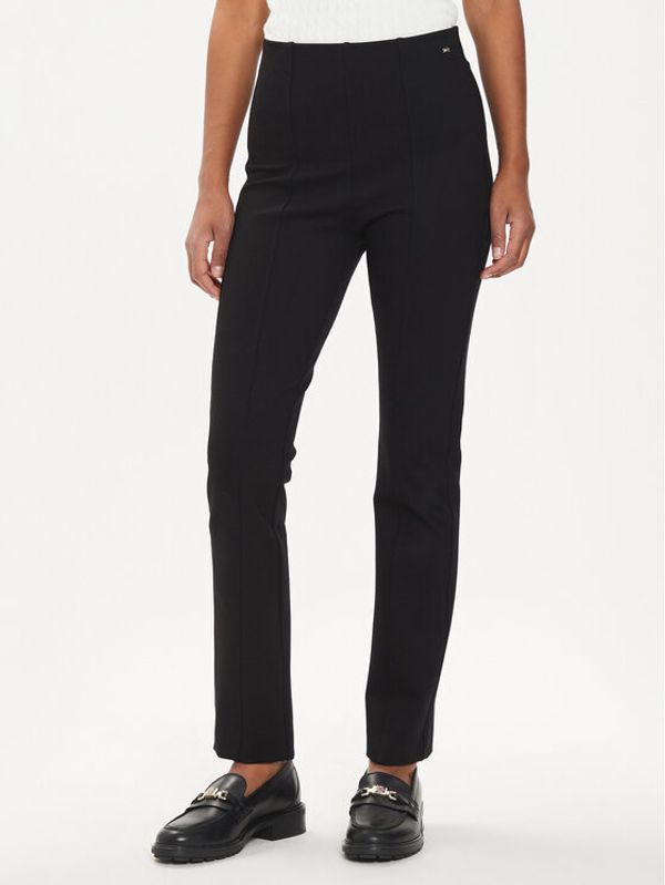 Tommy Hilfiger Tommy Hilfiger Hlače Elevated WW0WW39721 Crna Slim Fit