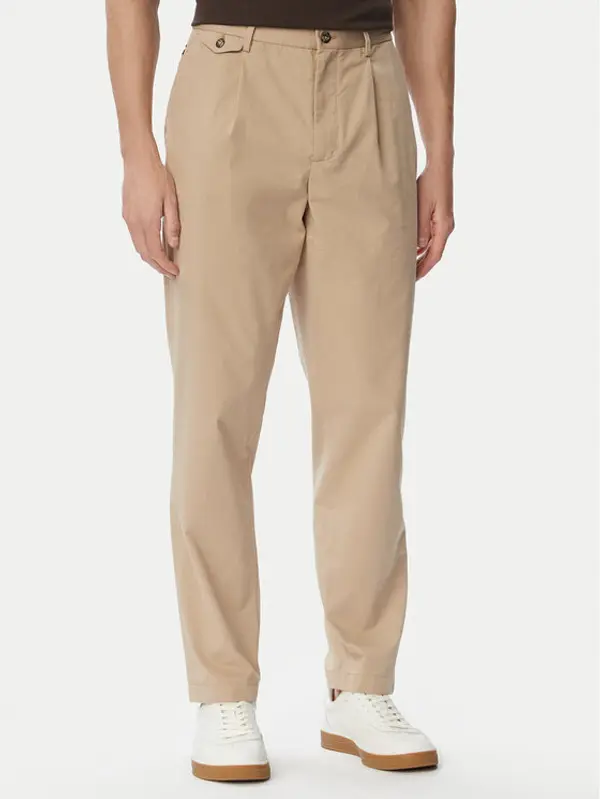 Tommy Hilfiger Tommy Hilfiger Hlače Harlem MW0MW43158 Bež Straight Fit