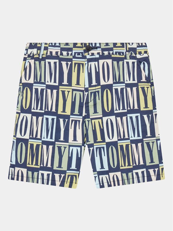 Tommy Hilfiger Tommy Hilfiger Hlače KB0KB08123 D Tamnoplava Straight Fit