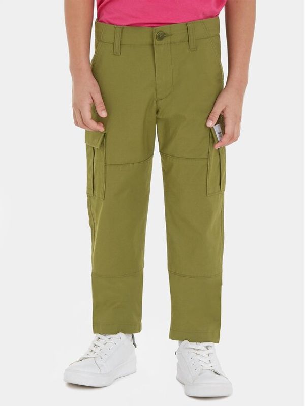 Tommy Hilfiger Tommy Hilfiger Hlače KB0KB08471 Zelena Regular Fit
