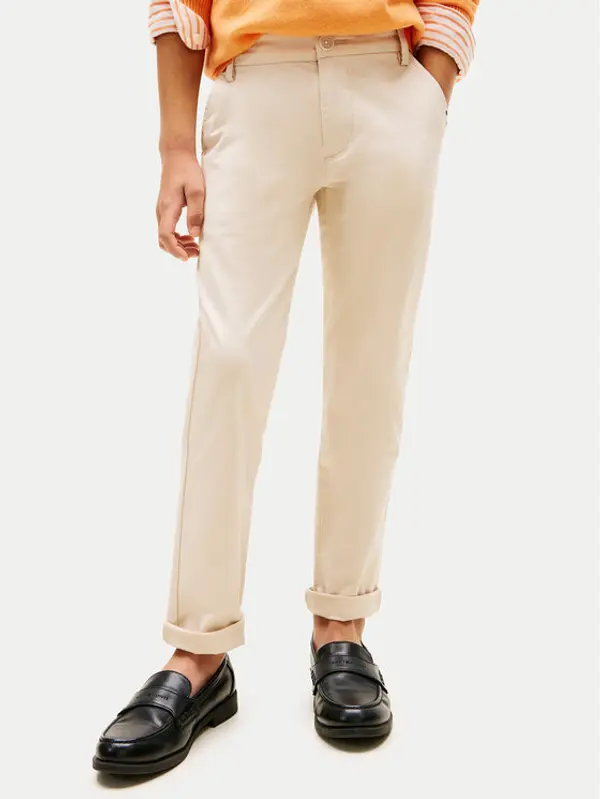 Tommy Hilfiger Tommy Hilfiger Hlače KB0KB09638 Bež Regular Fit