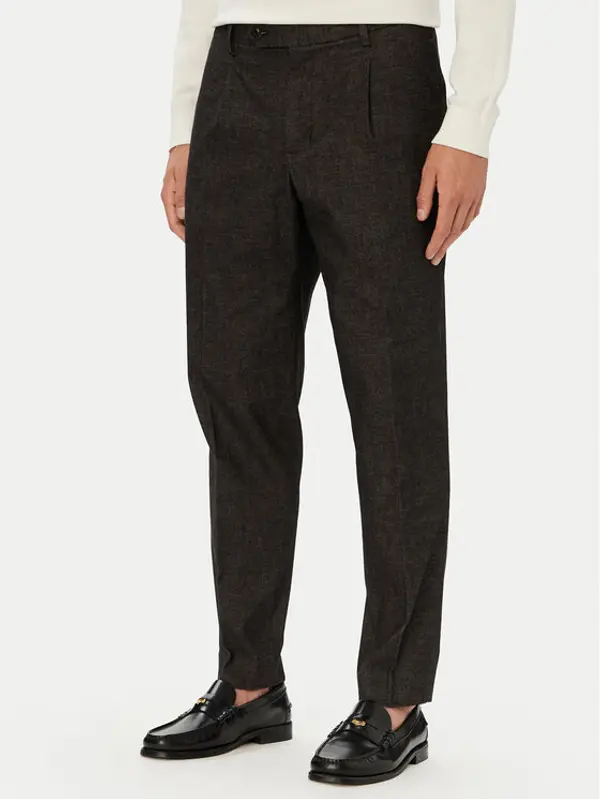 Tommy Hilfiger Tommy Hilfiger Hlače MW0MW45058 Crna Tapered Fit