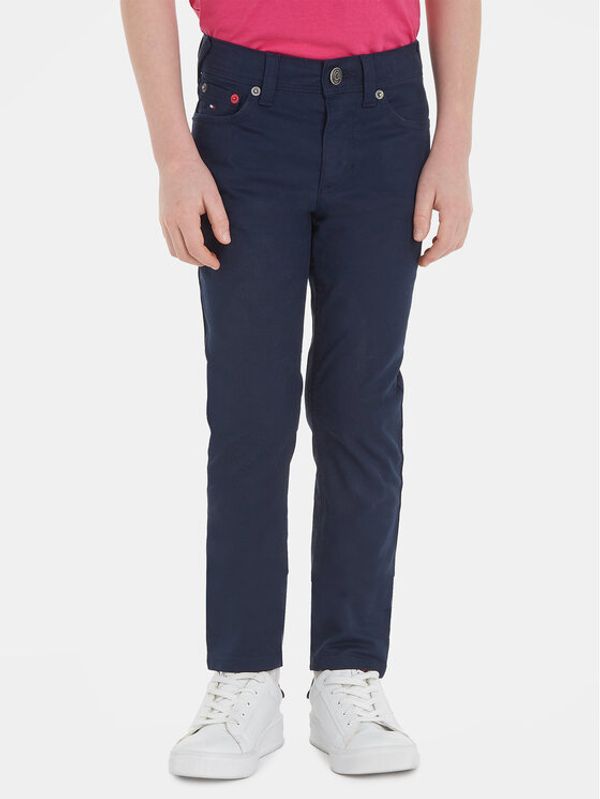 Tommy Hilfiger Tommy Hilfiger Hlače Scanton KB0KB08470 S Tamnoplava Regular Fit