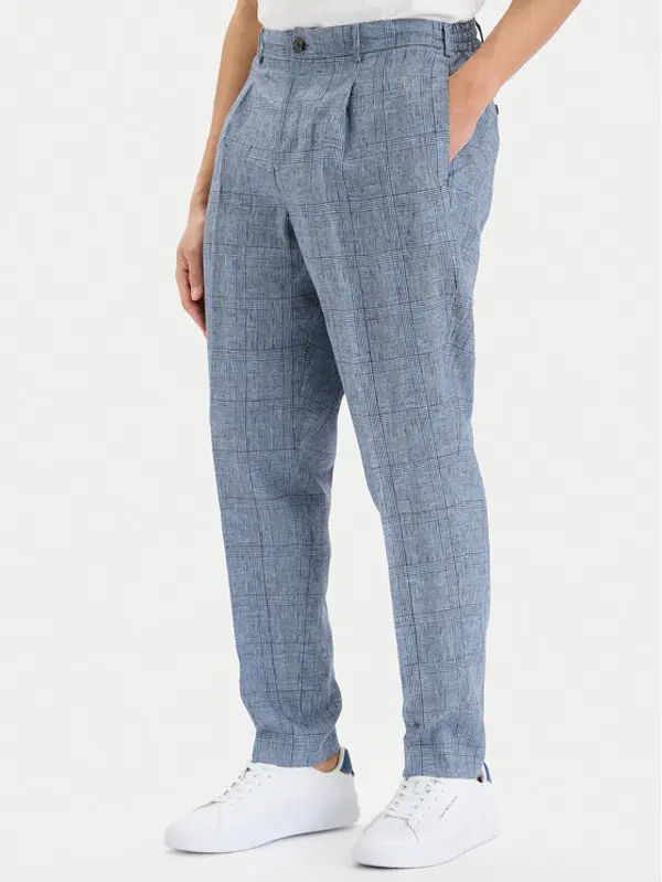 Tommy Hilfiger Tommy Hilfiger Hlače Smart MW0MW42715 Tamnoplava Regular Fit