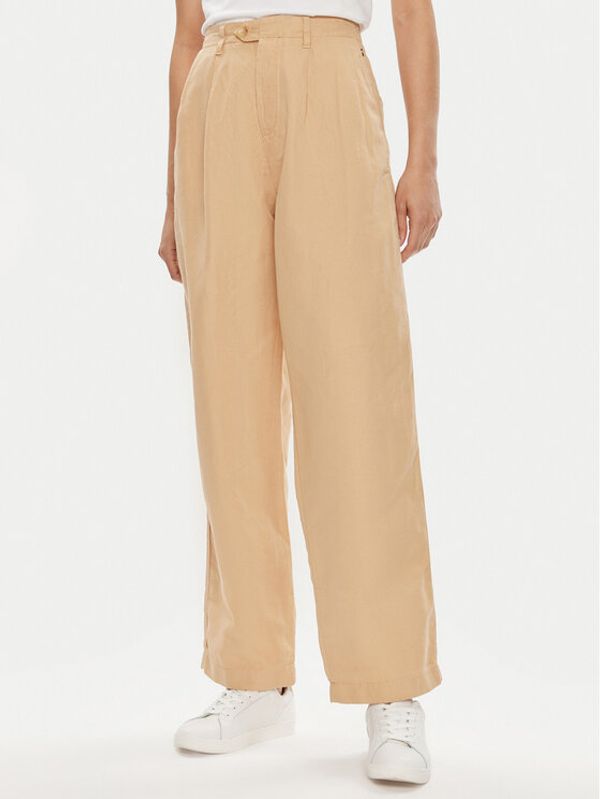 Tommy Hilfiger Tommy Hilfiger Hlače WW0WW41355 Bež Relaxed Fit