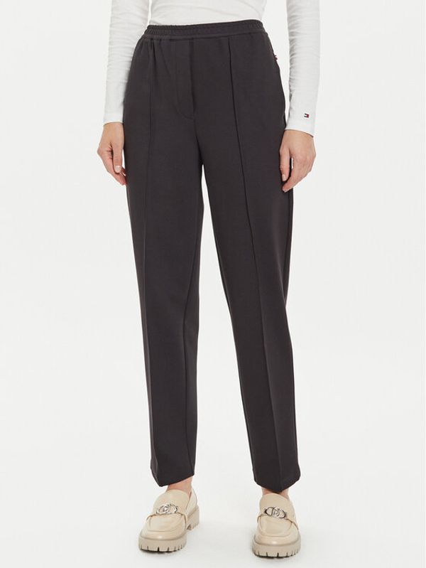 Tommy Hilfiger Tommy Hilfiger Hlače WW0WW43633 Crna Straight Fit