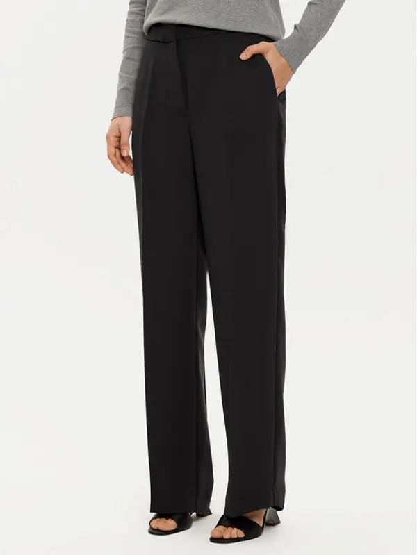 Tommy Hilfiger Tommy Hilfiger Hlače WW0WW45445 Crna Regular Fit