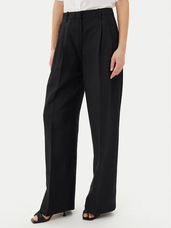 Tommy Hilfiger Tommy Hilfiger Hlače WW0WW45460 Crna Relaxed Fit