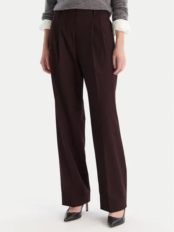 Tommy Hilfiger Tommy Hilfiger Hlače WW0WW48358 Tamnocrvena Relaxed Fit