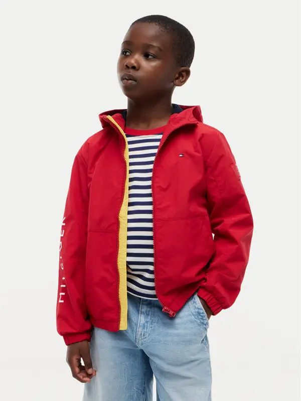 Tommy Hilfiger Tommy Hilfiger Jakna protiv vjetra Windbreaker KB0KB10587 Crvena Regular Fit