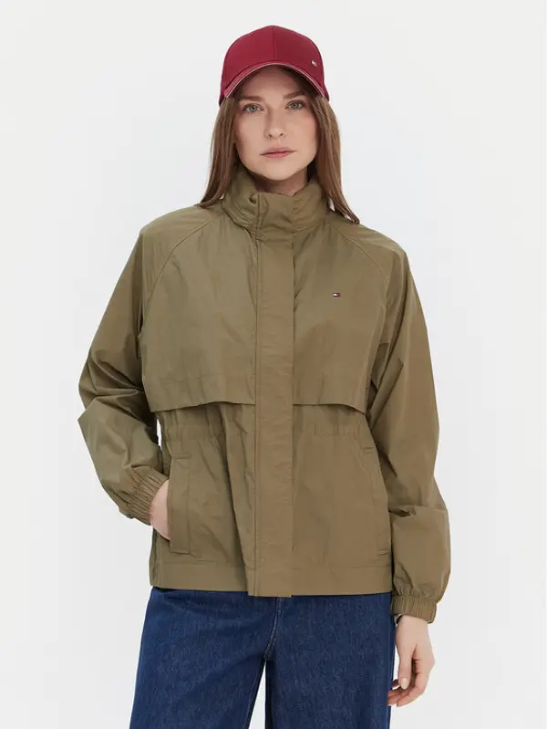Tommy Hilfiger Tommy Hilfiger Jakna protiv vjetra WW0WW46444 Kaki Relaxed Fit