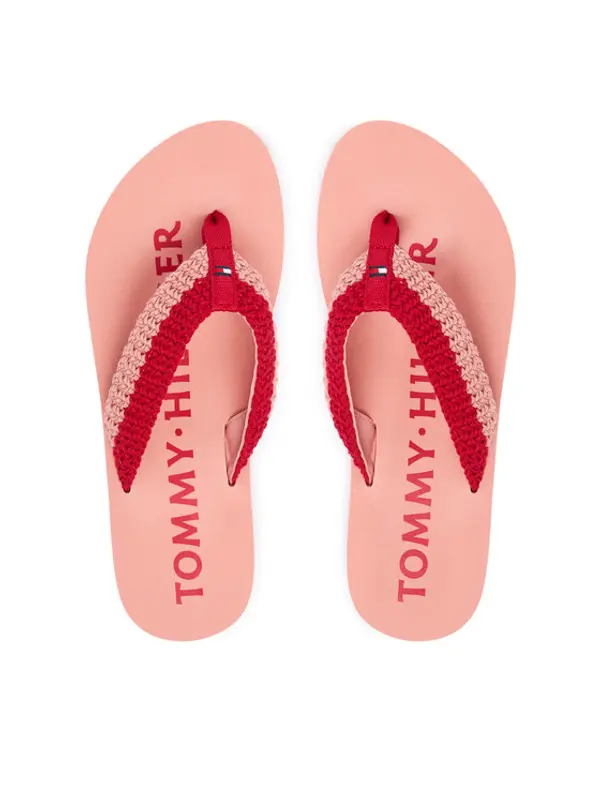 Tommy Hilfiger Tommy Hilfiger Japanke CROCHET SUMMER SANDA FW0FW09417 Ružičasta