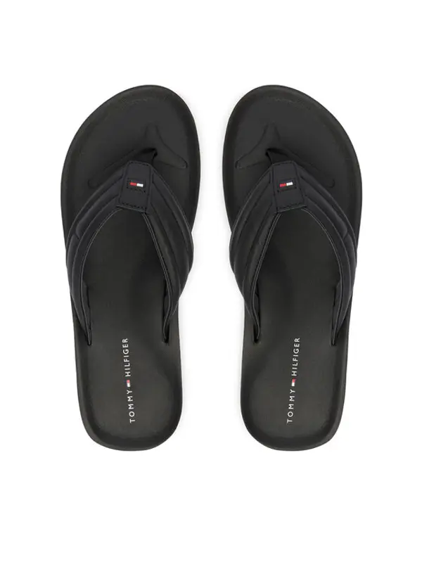 Tommy Hilfiger Tommy Hilfiger Japanke Hilfiger Padded Beach Sandal FM0FM05801 Crna