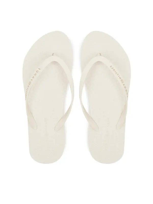 Tommy Hilfiger Tommy Hilfiger Japanke Hilfiger Strap Beach Sandal FW0FW08736 Écru