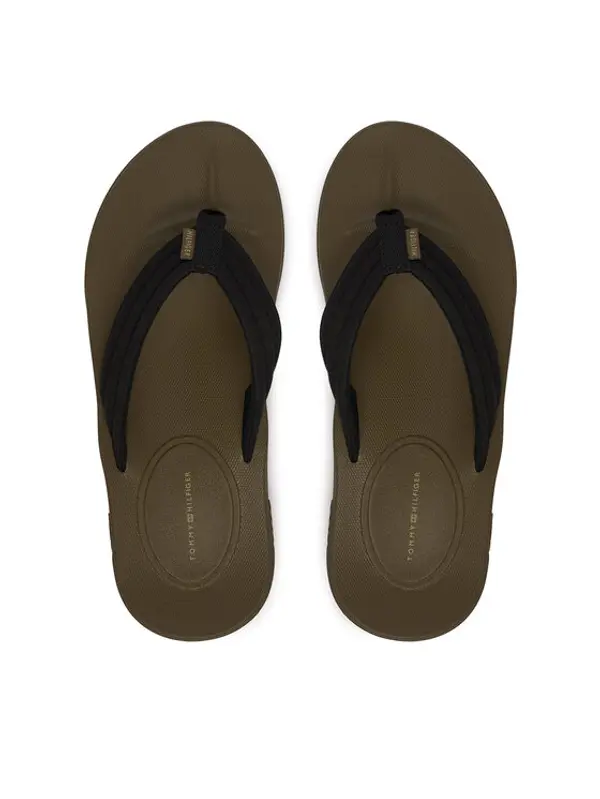 Tommy Hilfiger Tommy Hilfiger Japanke Molded Hilfiger Lth Beach Sandal FM0FM05802 Crna