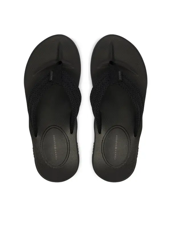 Tommy Hilfiger Tommy Hilfiger Japanke Molded Padded Hilfiger B Sandal FM0FM05901 Crna