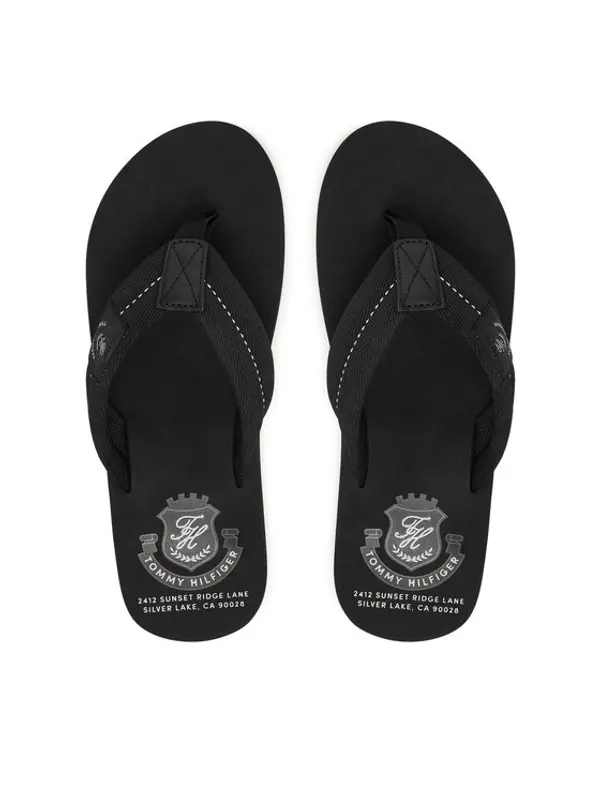 Tommy Hilfiger Tommy Hilfiger Japanke Patch Hilfiger Beach Sandal FM0FM05804 Crna