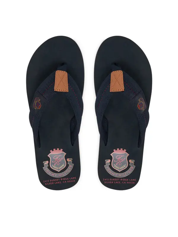 Tommy Hilfiger Tommy Hilfiger Japanke Patch Hilfiger Beach Sandal FM0FM05804 Tamnoplava
