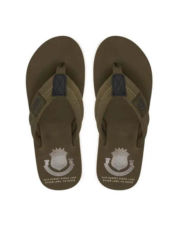 Tommy Hilfiger Tommy Hilfiger Japanke Patch Hilfiger Beach Sandal FM0FM05804 Zelena