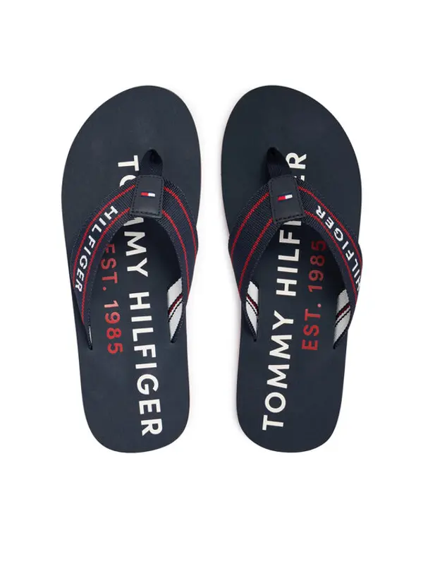 Tommy Hilfiger Tommy Hilfiger Japanke Sporty Hilfiger Beach Sandal FM0FM05805 Tamnoplava
