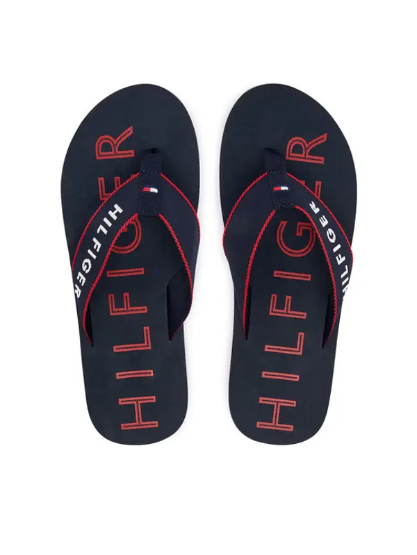 Tommy Hilfiger Tommy Hilfiger Japanke Sporty Hilfiger Beach Sandal FM0FM05913 Tamnoplava