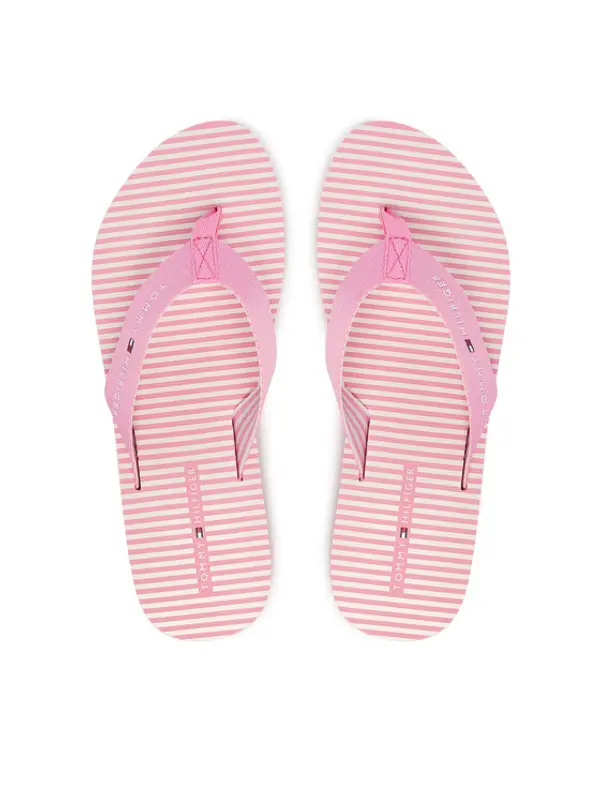 Tommy Hilfiger Tommy Hilfiger Japanke Th Ithaca Stripe Summer Sandal FW0FW09192 Ružičasta