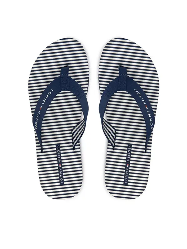 Tommy Hilfiger Tommy Hilfiger Japanke Th Ithaca Stripe Summer Sandal FW0FW09192 Tamnoplava