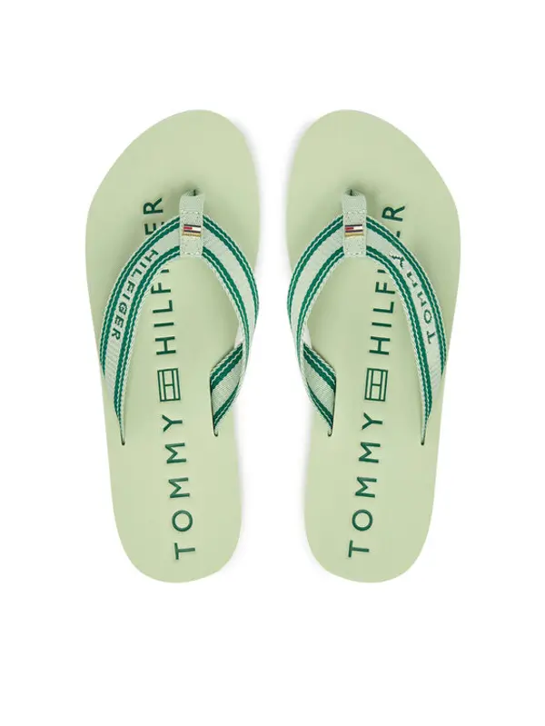 Tommy Hilfiger Tommy Hilfiger Japanke Th Webbing Summer Sandal FW0FW09193 Zelena