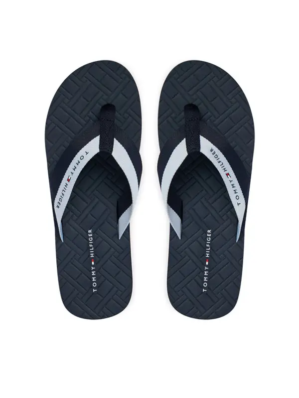 Tommy Hilfiger Tommy Hilfiger Japanke Webbing Strap Flag Embossed FM0FM05807 Tamnoplava