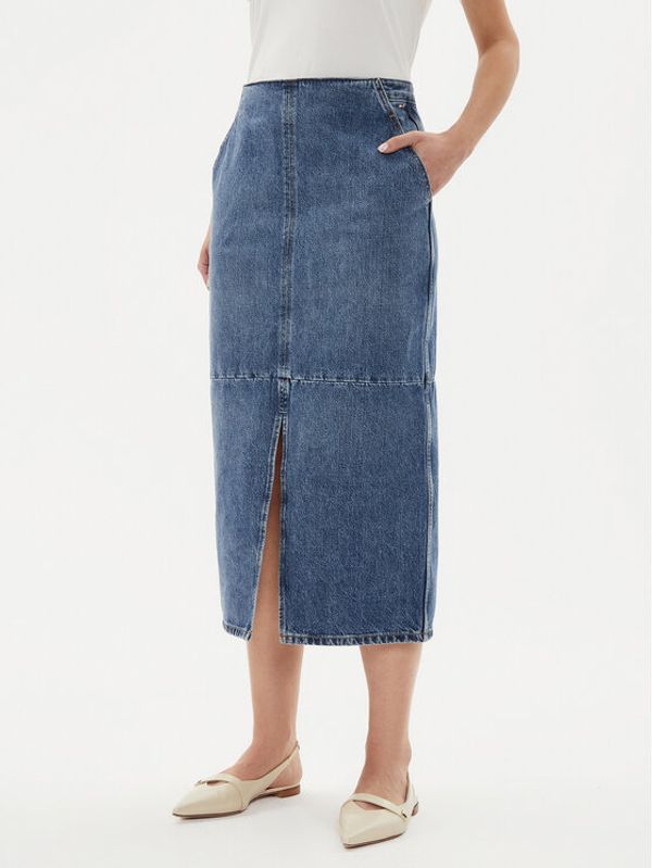 Tommy Hilfiger Tommy Hilfiger Jeans suknja WW0WW42582 Plava Regular Fit