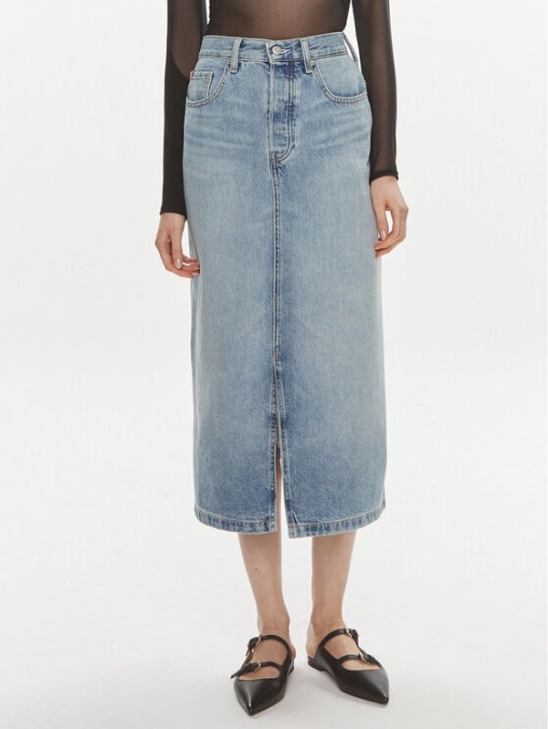 Tommy Hilfiger Tommy Hilfiger Jeans suknja WW0WW42882 Plava Straight Fit