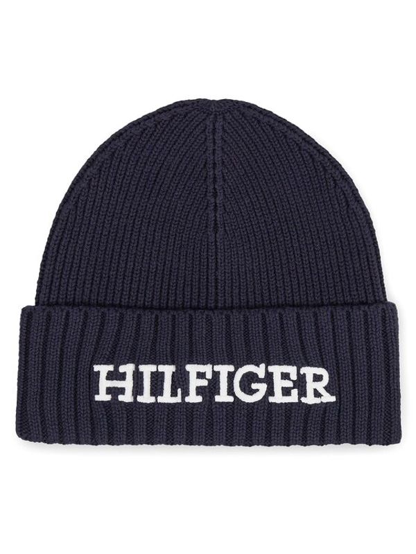 Tommy Hilfiger Tommy Hilfiger Kapa Monotype Beanie AM0AM11737 Tamnoplava