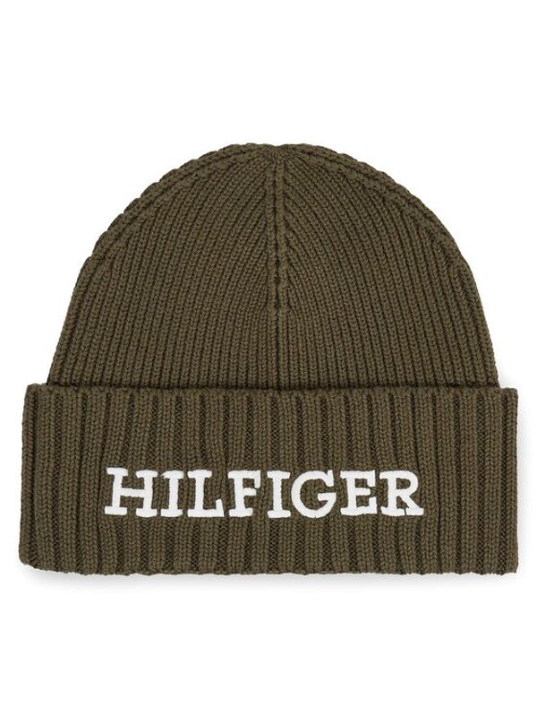 Tommy Hilfiger Tommy Hilfiger Kapa Monotype Beanie AM0AM11737 Zelena