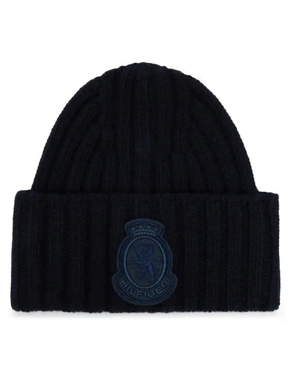 Tommy Hilfiger Tommy Hilfiger Kapa Th Crest Fluffy AW0AW18210 Tamnoplava