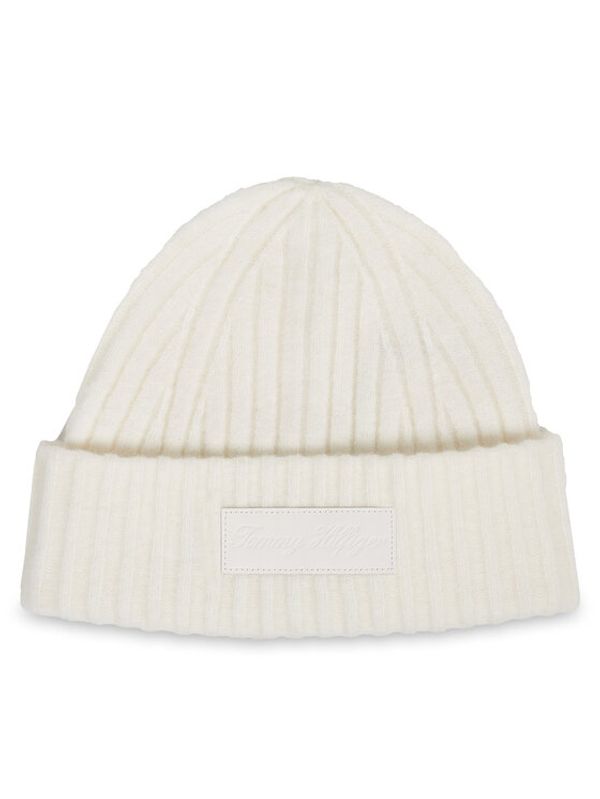 Tommy Hilfiger Tommy Hilfiger Kapa Tommy Twist Beanie AW0AW15325 Bijela