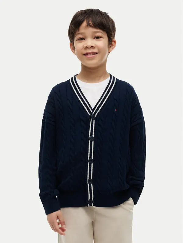 Tommy Hilfiger Tommy Hilfiger Kardigan KB0KB10491 Tamnoplava Regular Fit