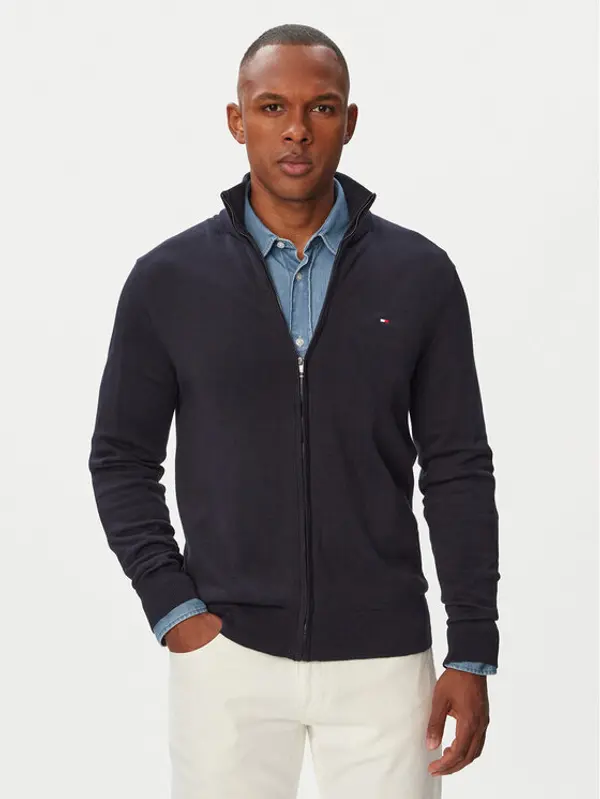 Tommy Hilfiger Tommy Hilfiger Kardigan MW0MW36517 Tamnoplava Regular Fit