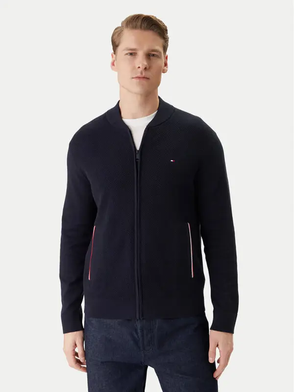Tommy Hilfiger Tommy Hilfiger Kardigan MW0MW41543 Tamnoplava Regular Fit