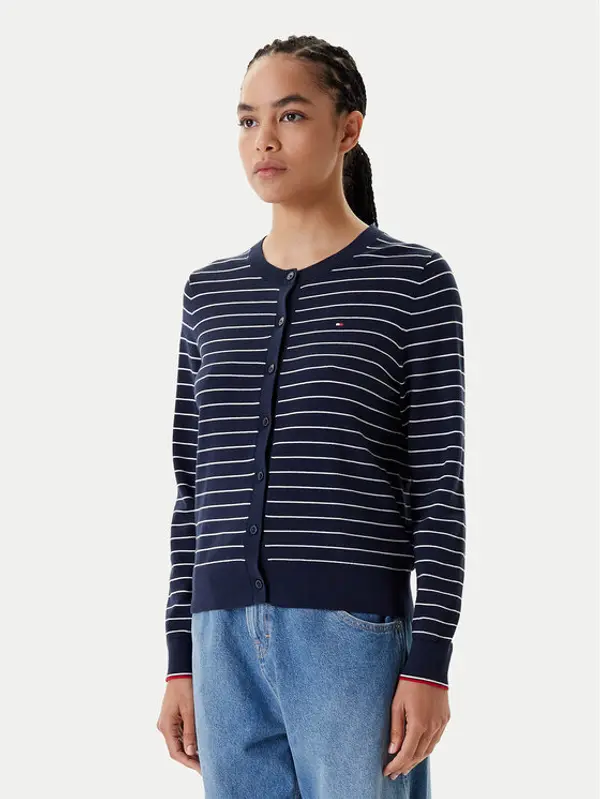 Tommy Hilfiger Tommy Hilfiger Kardigan WW0WW42370 Tamnoplava Regular Fit
