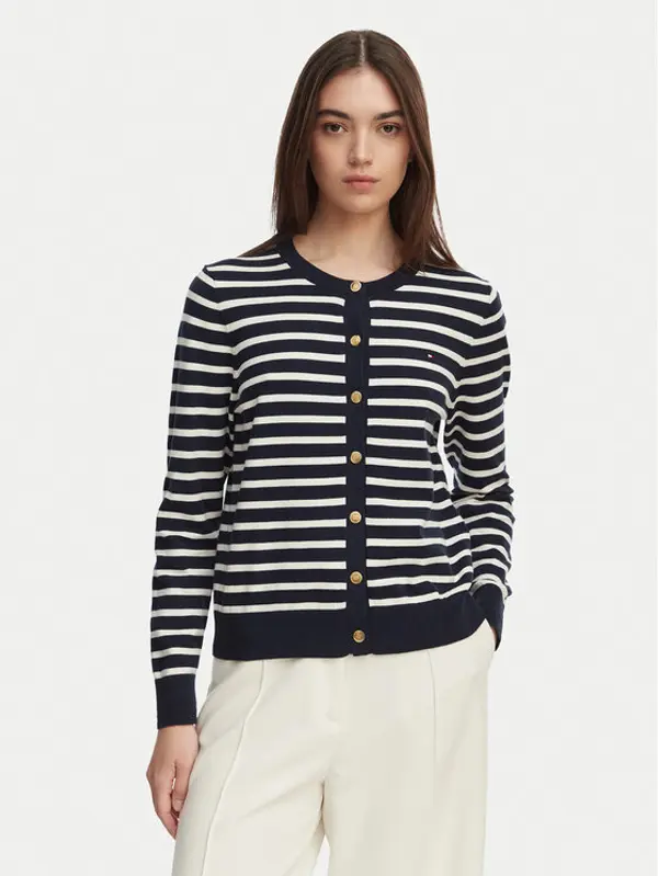 Tommy Hilfiger Tommy Hilfiger Kardigan WW0WW42370 Tamnoplava Regular Fit