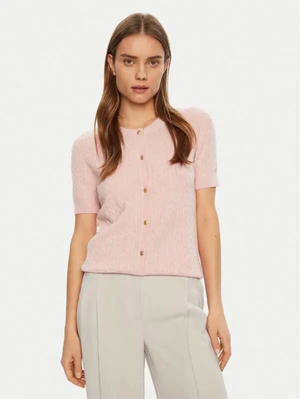 Tommy Hilfiger Tommy Hilfiger Kardigan WW0WW43958 Ružičasta Regular Fit
