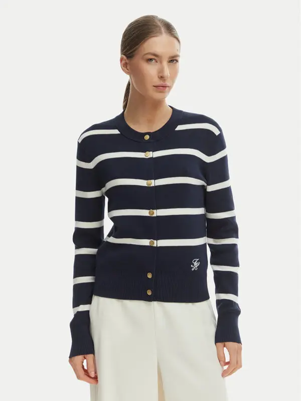 Tommy Hilfiger Tommy Hilfiger Kardigan WW0WW49617 Tamnoplava Regular Fit